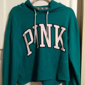 Pink Crop Top Hoodie
